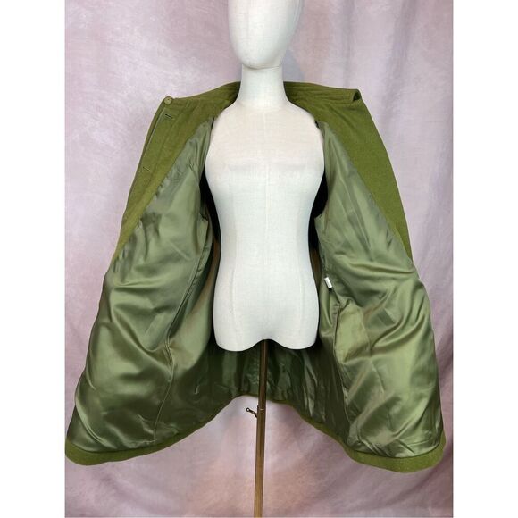 Vintage 1990s Plus Size Oscar de La Renta Wool Blend Overcoat - Picture 11 of 13